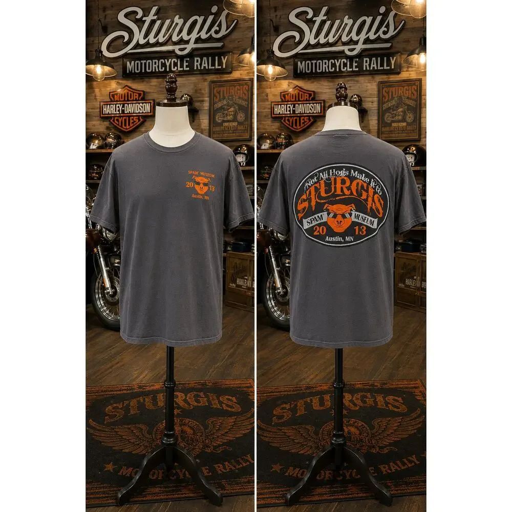 Sturgis Spam Museum 2013 Graphic Tee Shirt 3XL Austin MN Biker